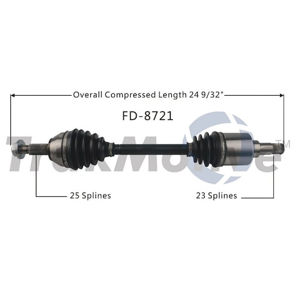 Surtrack Axle Cv Axle Shaft, Fd-8721 FD-8721 - main
